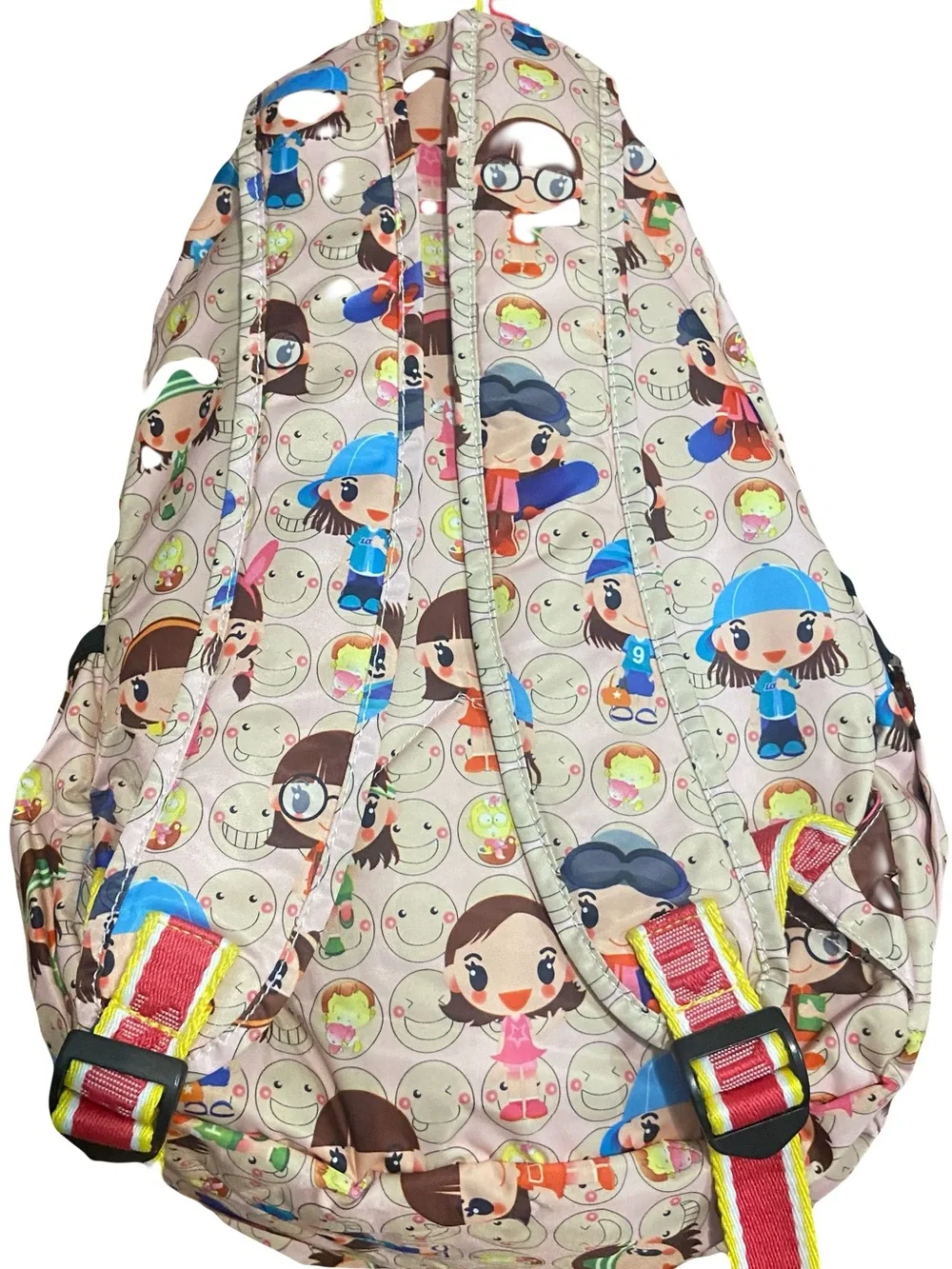 Vintage Harajuku Lovers Pink Backpack Y2K Gwen Stefani Charecter Print Bag